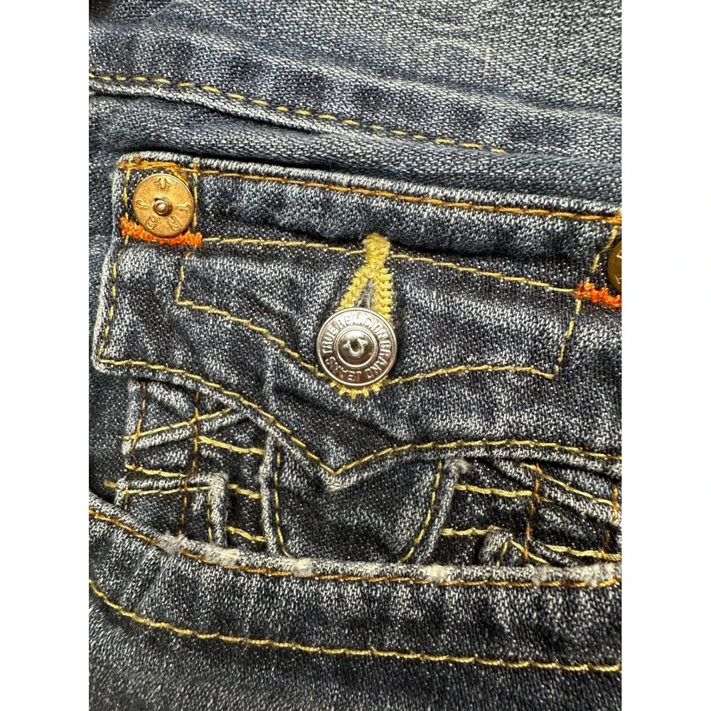 True Religion Section Straight Mens Jeans Blue Medium Wash Denim Size 36 Mexico